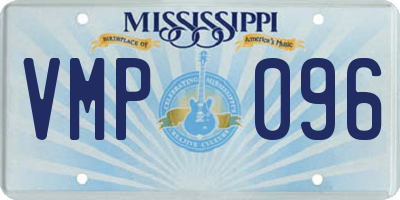 MS license plate VMP096