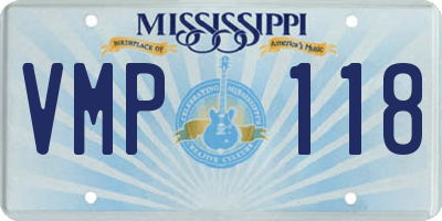 MS license plate VMP118