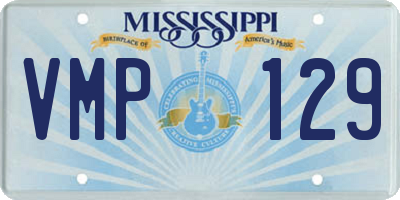 MS license plate VMP129