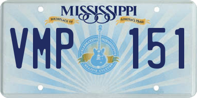 MS license plate VMP151