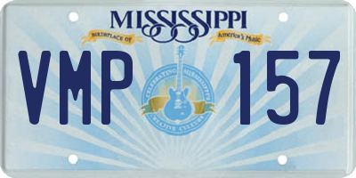MS license plate VMP157