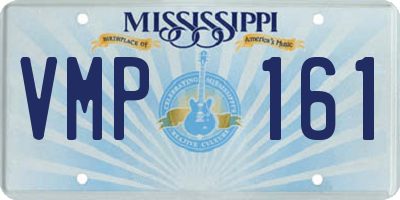 MS license plate VMP161
