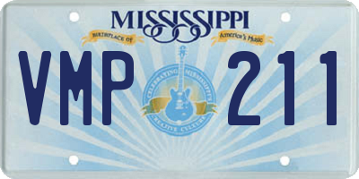 MS license plate VMP211