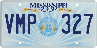 MS license plate VMP327