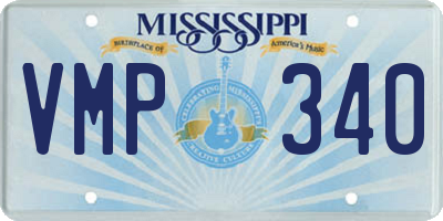 MS license plate VMP340