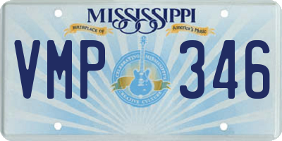 MS license plate VMP346