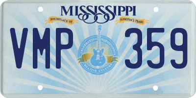 MS license plate VMP359