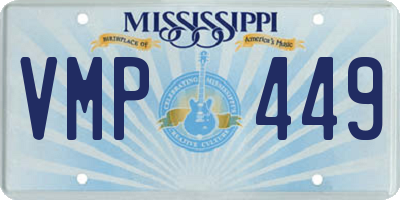 MS license plate VMP449