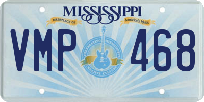 MS license plate VMP468