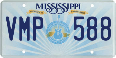 MS license plate VMP588