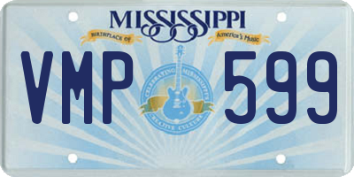 MS license plate VMP599