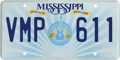MS license plate VMP611
