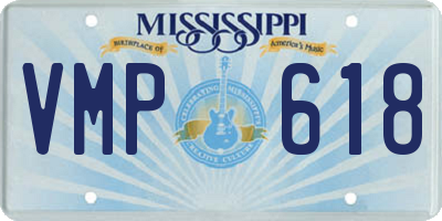 MS license plate VMP618
