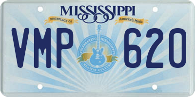 MS license plate VMP620