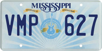 MS license plate VMP627