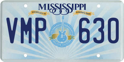 MS license plate VMP630