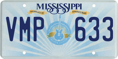 MS license plate VMP633