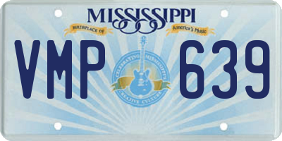 MS license plate VMP639