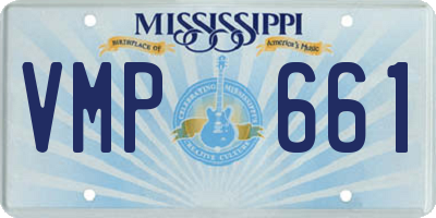 MS license plate VMP661