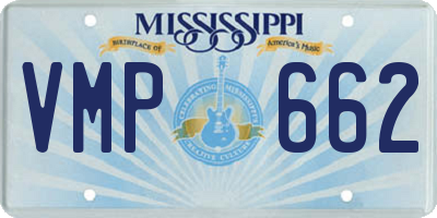 MS license plate VMP662