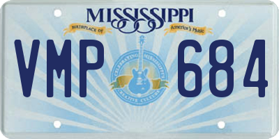 MS license plate VMP684