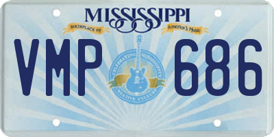 MS license plate VMP686
