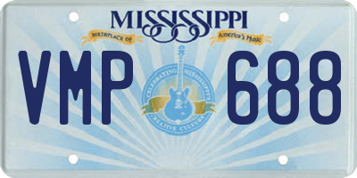 MS license plate VMP688