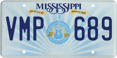 MS license plate VMP689