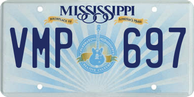MS license plate VMP697