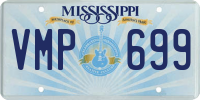 MS license plate VMP699