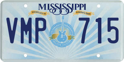 MS license plate VMP715
