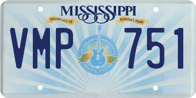 MS license plate VMP751