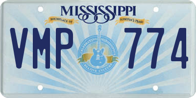MS license plate VMP774