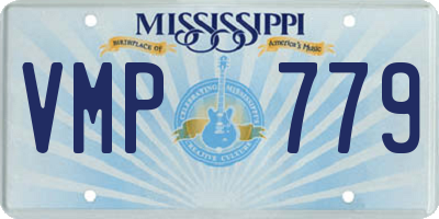 MS license plate VMP779