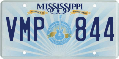 MS license plate VMP844