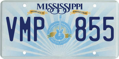 MS license plate VMP855