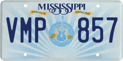 MS license plate VMP857