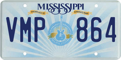 MS license plate VMP864