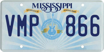 MS license plate VMP866