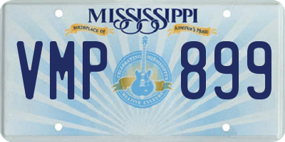 MS license plate VMP899