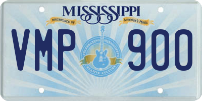 MS license plate VMP900