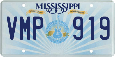 MS license plate VMP919