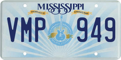 MS license plate VMP949