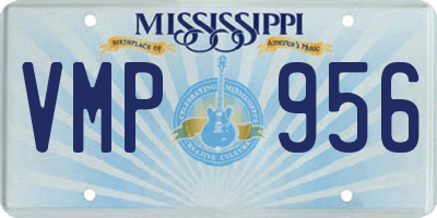 MS license plate VMP956