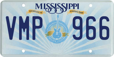 MS license plate VMP966