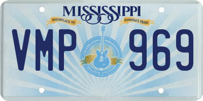 MS license plate VMP969