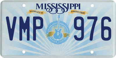 MS license plate VMP976