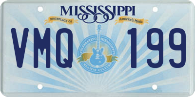 MS license plate VMQ199