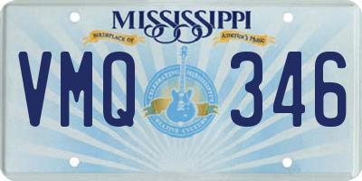 MS license plate VMQ346