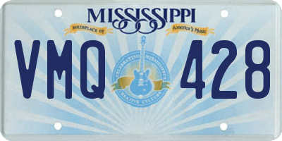 MS license plate VMQ428